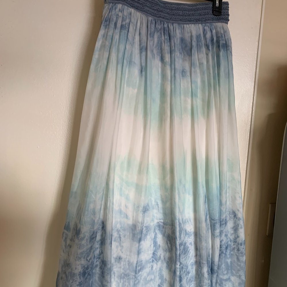 SOFT SURROUNDINGS MAXI SKIRT SIZE PS MADE IN INDIA 100% POLYSETSER FULL LINING - Picture 2 of 8